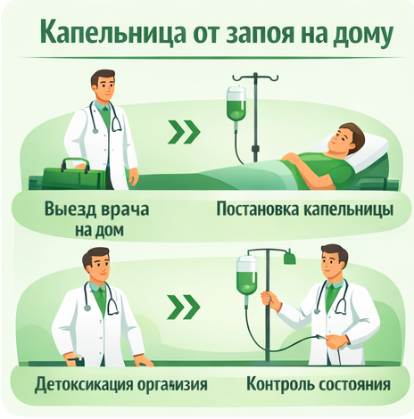 капельница от запоя в Оби в клинике Санати